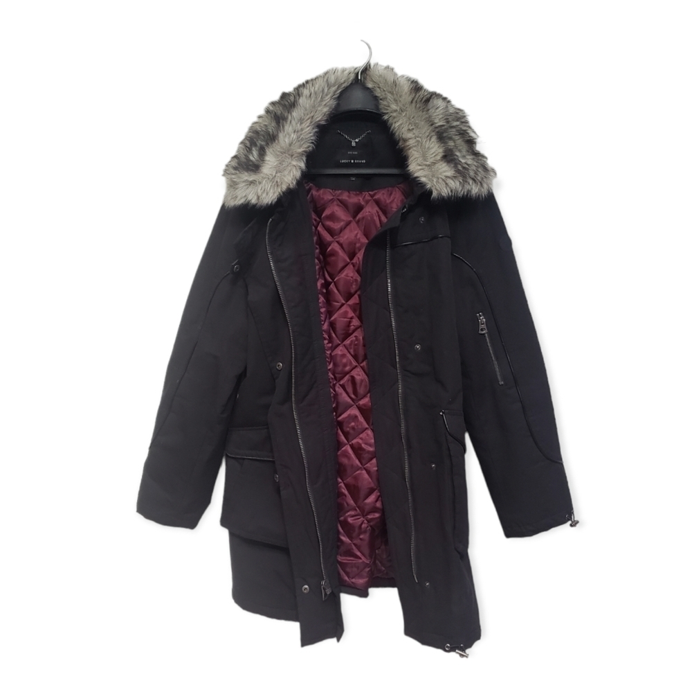 Men's Winter Coat/Parka With Faux Fur
